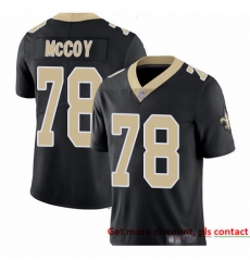 Saints 78 Erik McCoy Black Team Color Men Stitched Football Vapor Untouchable Limited Jersey