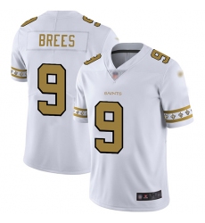 Saints 9 Drew Brees White Mens Stitched Football Limited Team Logo Fashion Jersey