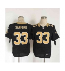 nike nfl jerseys new orleans saints 33 sanford black[Elite][sanford]