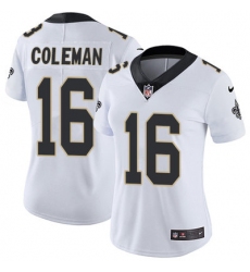 Nike Saints #16 Brandon Coleman White Womens Stitched NFL Vapor Untouchable Limited Jersey