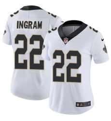 Nike Saints #22 Mark Ingram White Womens Stitched NFL Vapor Untouchable Limited Jersey