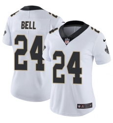Nike Saints #24 Vonn Bell White Womens Stitched NFL Vapor Untouchable Limited Jersey