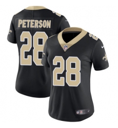 Nike Saints #28 Adrian Peterson Black Team Color Womens Stitched NFL Vapor Untouchable Limited Jersey