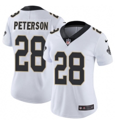 Nike Saints #28 Adrian Peterson White Womens Stitched NFL Vapor Untouchable Limited Jersey