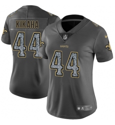 Nike Saints #44 Hau oli Kikaha Gray Static Womens NFL Vapor Untouchable Game Jersey
