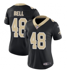 Nike Saints #48 Vonn Bell Black Team Color Womens Stitched NFL Vapor Untouchable Limited Jersey