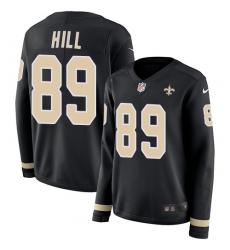 Nike Saints #89 Josh Hill Black Team Color Women Stitched Limited NFL Jersey