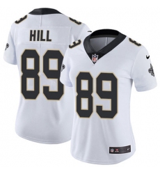 Nike Saints #89 Josh Hill White Womens Stitched NFL Vapor Untouchable Limited Jersey