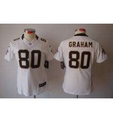 Women Nike New Orleans Saints 80# Graham White[Women's NIKE LIMITED Jersey]