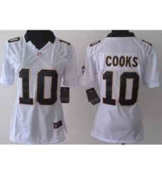 Women Nike New Orleans Saints Brandin Cooks #10 White Jerseys