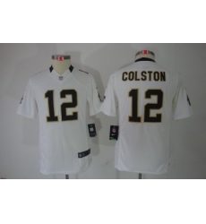 Nike Youth New Orleans Saints #12 Colston White Limited Jerseys