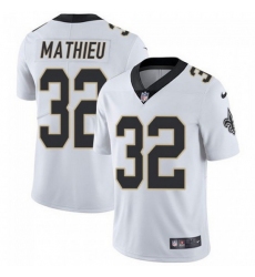 Youth New Orleans Saints 32 Tyrann Mathieu White Vapor Untouchable Limited Stitched Jersey