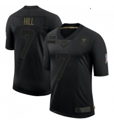 Youth New Orleans Saints 7 Taysom Hill Black 2020 Salute To Service Limited Jersey