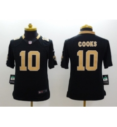 Youth Nike New Orleans Saints #10 Brandin Cooks black jerseys