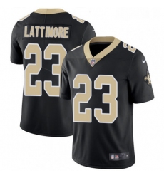 Youth Nike New Orleans Saints 23 Marshon Lattimore Black Team Color Vapor Untouchable Limited Player NFL Jersey