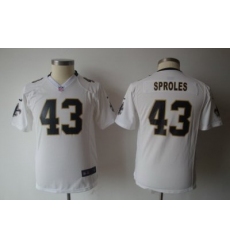 Youth Nike New Orleans Saints #43 Darren Sproles White Jerseys