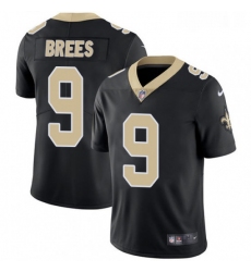 Youth Nike New Orleans Saints 9 Drew Brees Black Team Color Vapor Untouchable Limited Player NFL Jersey