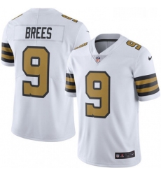 Youth Nike New Orleans Saints 9 Drew Brees Limited White Rush Vapor Untouchable NFL Jersey