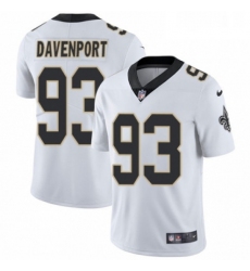 Youth Nike New Orleans Saints 93 Marcus Davenport White Vapor Untouchable Limited Player NFL Jersey