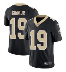 Youth Nike Saints #19 Ted Ginn Jr Black Team Color Stitched NFL Vapor Untouchable Limited Jersey