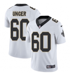 Youth Nike Saints 60 Max Unger White Stitched NFL Vapor Untouchable Limited Jersey