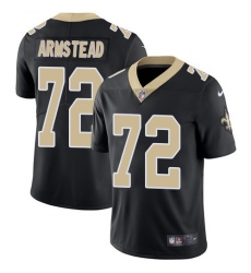 Youth Nike Saints 72 Terron Armstead Black Team Color Stitched NFL Vapor Untouchable Limited Jersey