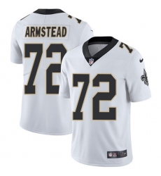 Youth Nike Saints 72 Terron Armstead White Stitched NFL Vapor Untouchable Limited Jersey