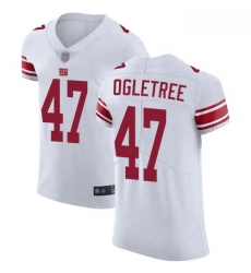 Giants 47 Alec Ogletree White Men Stitched Football Vapor Untouchable Elite Jersey