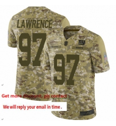 Giants 97 Dexter Lawrence Camo Men Stitched Football Limited 2018 Salute To Service Jersey