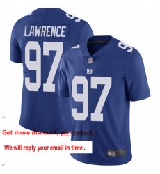 Giants 97 Dexter Lawrence Royal Blue Team Color Men Stitched Football Vapor Untouchable Limited Jersey