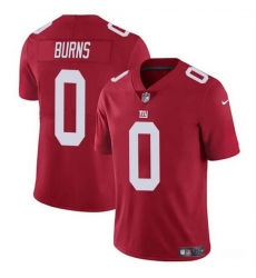 Men New York Giants 0 Brian Burns Red Vapor Untouchable Limited Stitched Jersey