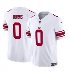 Men New York Giants 0 Brian Burns White 2023 F U S E  Vapor Untouchable Limited Stitched Jersey