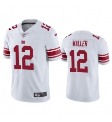 Men New York Giants 12 Darren Waller White Vapor Untouchable Limited Stitched Jersey