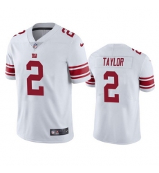 Men New York Giants 2 Tyrod Taylor White Vapor Untouchable Limited Stitched Jersey