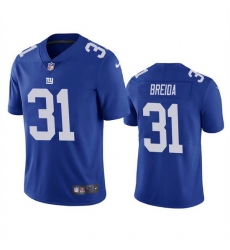 Men New York Giants 31 Matt Breida Blue Vapor Untouchable Limited Stitched Jersey