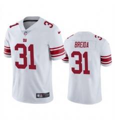 Men New York Giants 31 Matt Breida White Vapor Untouchable Limited Stitched Jersey