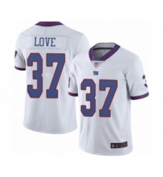 Men New York Giants #37 Julian Love Limited White Rush Vapor Untouchable Football Jersey