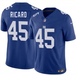 Men New York Giants  45 Patrick Ricard Blue 2026 F U S E  Vapor Untouchable Limited Stitched Jersey