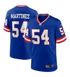 Men New York Giants 54 Blake Martinez Royal Classic Retired Player Stitched Game Jersey