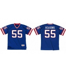 Men New York Giants 55 Gary Reasons Blue Stitched jersey