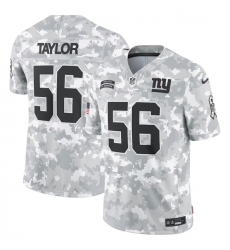 Men New York Giants 56 Lawrence Taylor 2024 Arctic Camo Salute To Service Limited Stitched Football Jersey