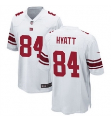 Men New York Giants 84 Jalin Hyatt White Stitched Game Jersey