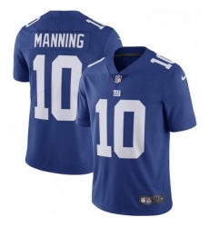 Mens Nike New York Giants 10 Eli Manning Royal Blue Team Color Vapor Untouchable Limited Player NFL Jersey
