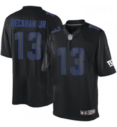 Mens Nike New York Giants 13 Odell Beckham Jr Limited Black Impact NFL Jersey