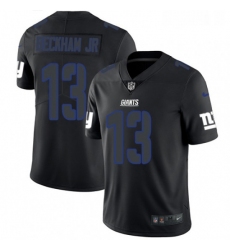 Mens Nike New York Giants 13 Odell Beckham Jr Limited Black Rush Impact NFL Jersey