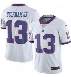 Mens Nike New York Giants 13 Odell Beckham Jr Limited White Rush Vapor Untouchable NFL Jersey