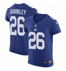 Mens Nike New York Giants 26 Saquon Barkley Royal Blue Team Color Vapor Untouchable Elite Player NFL Jersey