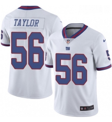 Mens Nike New York Giants 56 Lawrence Taylor Limited White Rush Vapor Untouchable NFL Jersey
