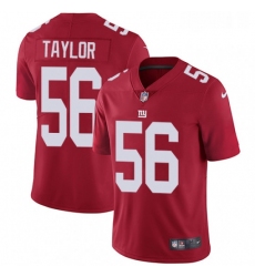 Mens Nike New York Giants 56 Lawrence Taylor Red Alternate Vapor Untouchable Limited Player NFL Jersey