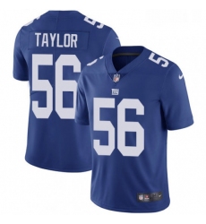 Mens Nike New York Giants 56 Lawrence Taylor Royal Blue Team Color Vapor Untouchable Limited Player NFL Jersey